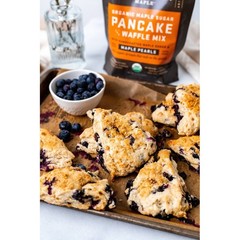 Organic Maple Sugar Pancake Waffle Mix Handcrafted Maple Pearls Vegan Dairy-Free