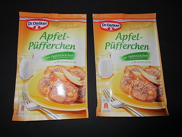 Dr. Oetker Sweet Meal Apple Mini Pancake Mix with Apple Pieces New from Germany