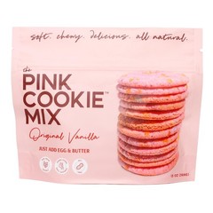 Pink Cookie Mix 13oz – Soft Chewy Vanilla, Naturally Pink with Dragon Fruit
