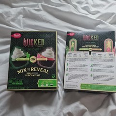 2 Betty Crocker Cupcake Kit Limited Edition Wicked Movie Cake Mix Vanilla 9/2025