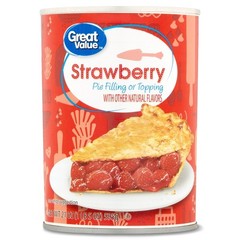 Strawberry Pie Filling and 21 oz Pack of 4 Cans Combo