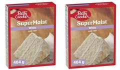 Betty Crocker Super Moist White Cake Mix, 404g (2 Pack)
