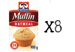 Quaker Muffin Mix Oatmeal 900g 2lbs X8 Bags Fresh Canadian