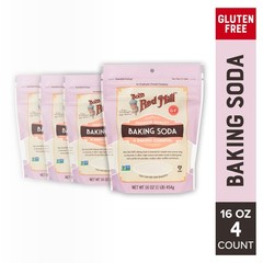 Bob’s Red Mill Baking Soda, 16oz (Pack of 4) – Non GMO, 16 Ounce