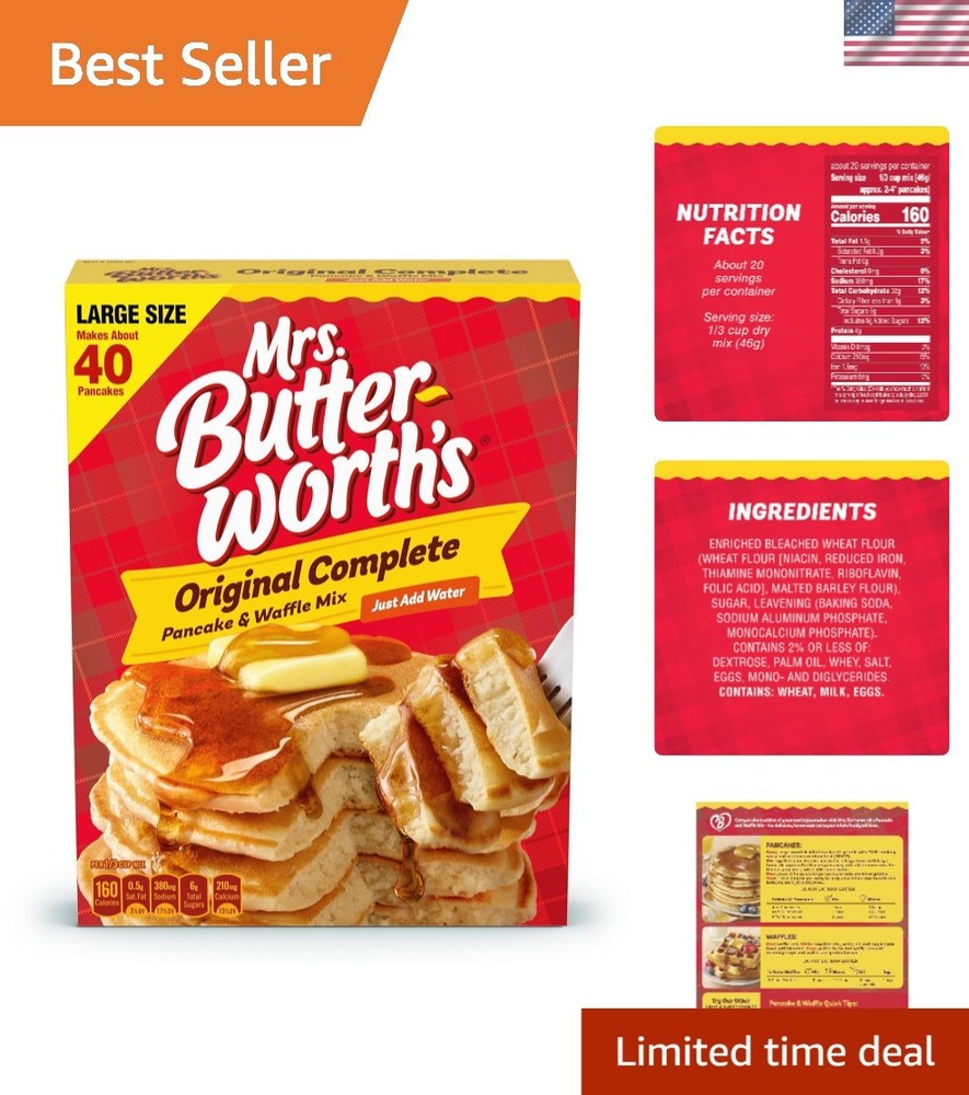 Mrs. Butterworth Pancake and Waffle Mix, 32 Ounce