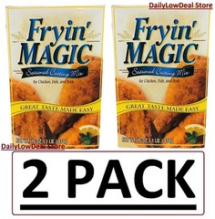 2 PACK – Fryin Magic Seasoned Coating Mix for Chicken Fish 16 oz EACH Frying