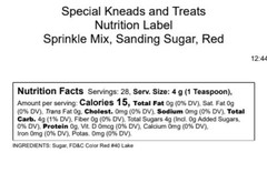 Sprinkles – RED sanding sugar – Special Kneads and Treats