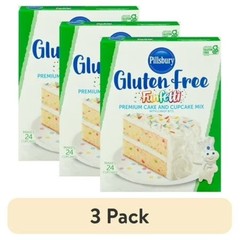 Gluten Free Funfetti Cake Mix with Candy Bits 3 Pack 17 oz