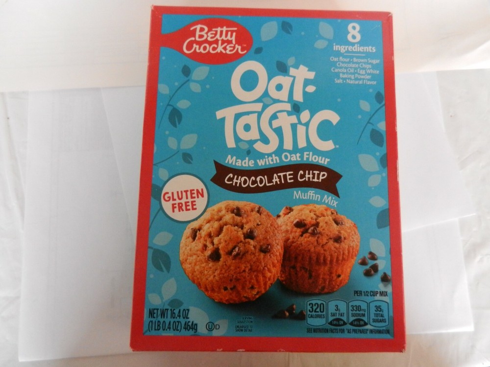 Betty Crocker Oat-Tastic Chocolate Chip Muffin Mix 16.4oz Oat Flour, Gluten Free