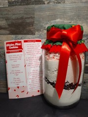 WINTER MINT CAKE mix COOKIES JarzOnJarz mason jar sweets made to order