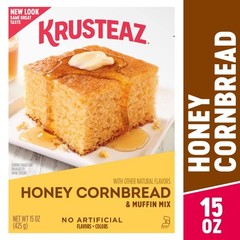 Krusteaz Honey Cornbread Muffin Mix 15 Ounce Easy Baking Mix 12 Servings