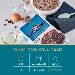 GHIRARDELLI PREMIUM ULTIMATE CHOCOLATE CHIPS SYRUP BROWNIE MIX 19 oz Box –8 PACK