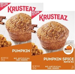 Krusteaz Pumpkin Spice MUFFIN Mix Made with REAL Pumpkin No Artificial 2 pack