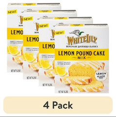 (4 Pack) Lemon Pound Cake Mix, 16.2 OZ Box