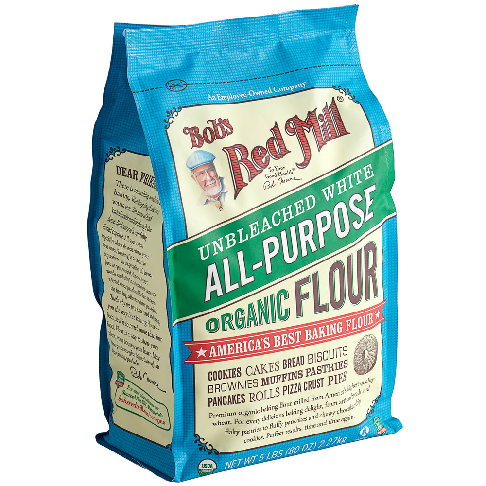 Bob’s Red Mill 5 lb. Organic Unbleached All-Purpose Flour