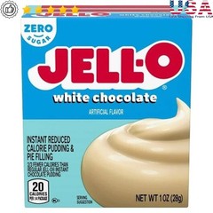 Zero Sugar White Chocolate Instant Pudding Mix 24 Pack Fat Free Dessert Filling