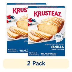 (2 pack) Krusteaz Classic Pound Cake Mix, Pound Cake Baking 16.5 oz&nbsp;Box