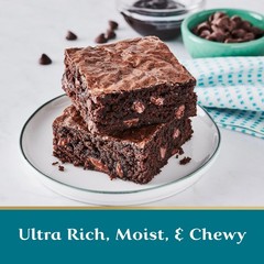 GHIRARDELLI PREMIUM ULTIMATE CHOCOLATE CHIPS SYRUP BROWNIE MIX 19 oz Box –8 PACK