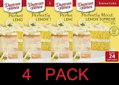 Duncan Hines Perfectly Moist LEMON SUPREME Cake Mix 15.25 oz Box – 4 PACK