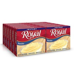 Butterscotch Instant Pudding Mix, Fat Free, 12 Pack, 1.8 oz Boxes, Royal Brand
