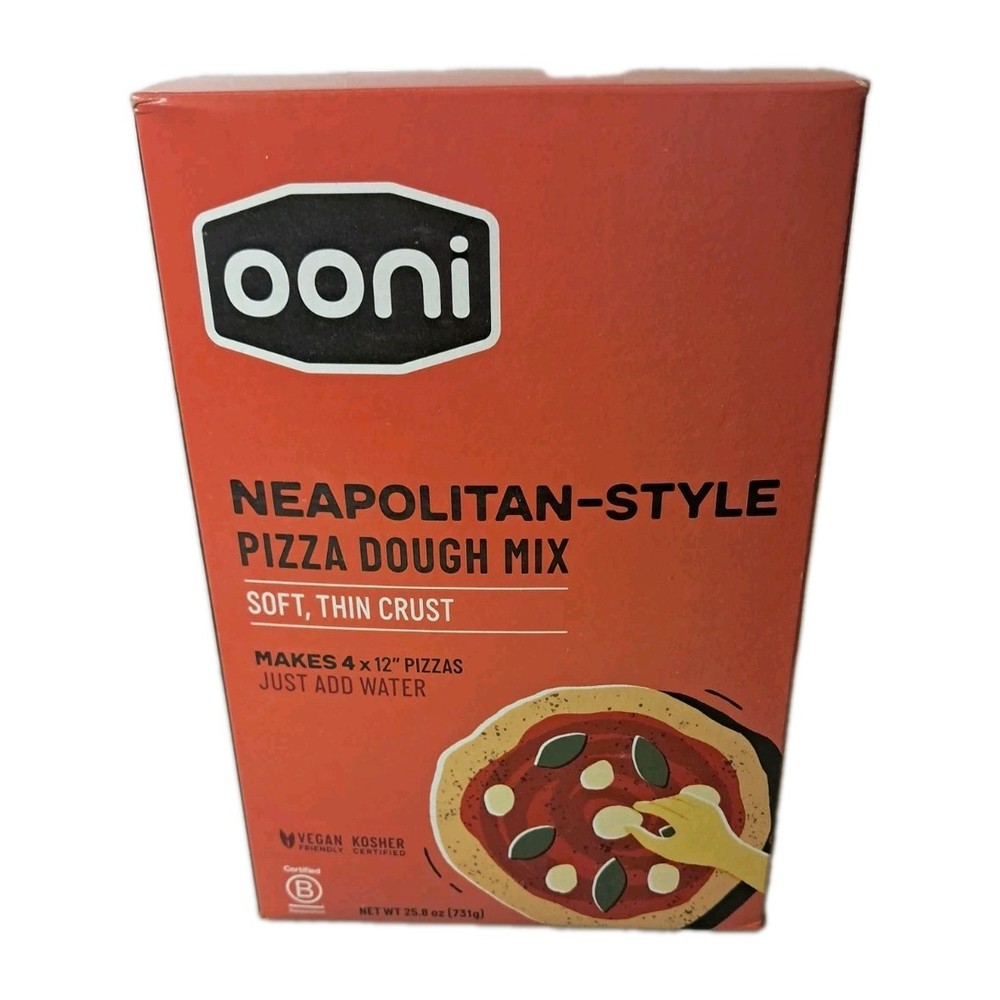 Ooni Neopolitan Pizza Dough Bread Mix – 25.8oz Soft Thin Crust Vegan Kosher