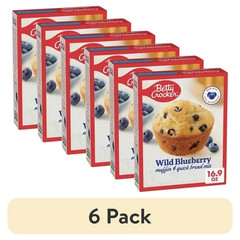 (6 Pack) Wild Blueberry Muffin and Quick Bread Mix, 16.9 Oz