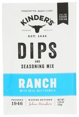 Kinders, BBQ Sauce Ranch Dips And Seasoning Mix, 1.25 Ounce Pack of 3