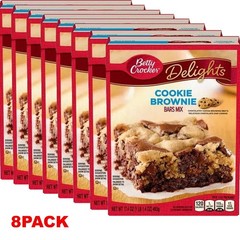 Betty Crocker Delights Cookie Brownie Bars Mix 17.4 oz Box – 8 PACK
