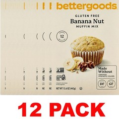 bettergoods Banana Nut Muffin Mix GLUTEN FREE 15.6 oz Box – 12 BOXES