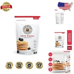 King Arthur Keto Pancake Mix 6 Bags Non-GMO Kosher 4g Net Carbs Delicious