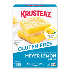 Krusteaz Meyer Lemon Bar Mix Gluten Free Baking Made with Real Lemon 18.42oz Box