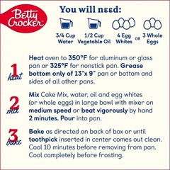 Betty Crocker Favorites Super Moist White Cake Mix 14.25 oz Box – 4 PACK