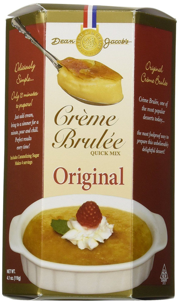 Dean Jacob’s Creme Brulee Quick Mix 4.1 Ounce (Pack of 1)