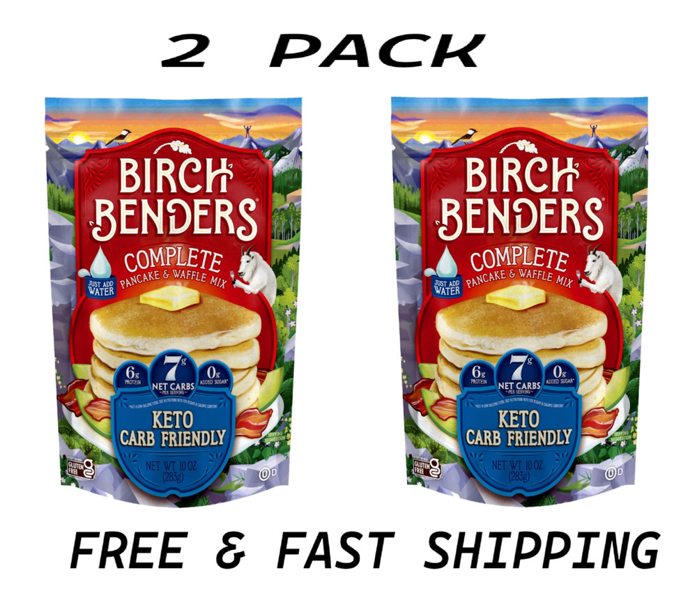 Keto Carb Friendly Pancake & Waffle Mix, 10oz (2 PACK) FREE & FAST SHIPPING