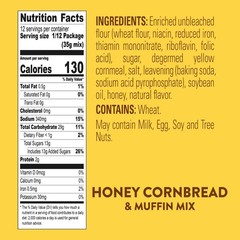 Krusteaz Honey Cornbread and Muffin Mix, 15 15 Ounce (Pack of 12), pancake