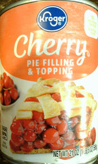 (PACK OF 1) Kroger Cherry Pie Filling & Topping, 21oz can (BEST BY 7/2027)