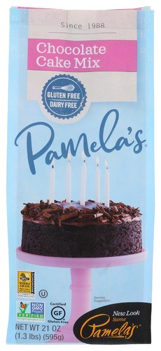 Pamela’s Mix Cake Luscious Chocolate Whole Food 21 oz (Pack of 6)
