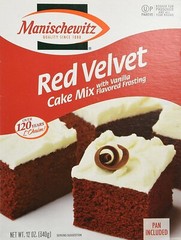 Manischewitz RED VELVET Cake Mix Vanilla Frosting Passover Kosher w Pan NOV 2023
