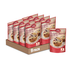 Triple Berry Muffin Mix, 6.5 Oz. (Pack of 9)