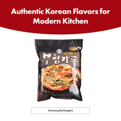 Surasang Buchimgaru Korean Pancake Mix – Pajeon Scallion, Kimchi Jeon, and Seafo