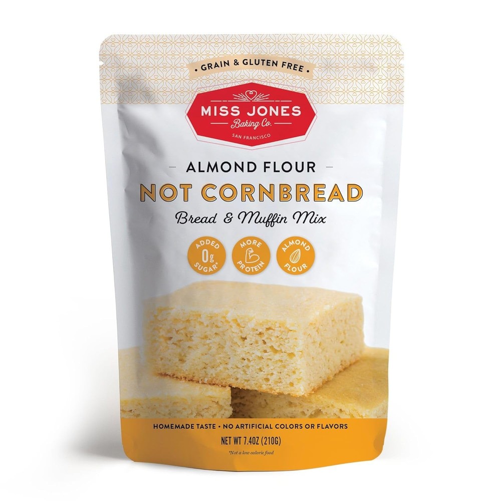 Miss Jones Baking Not Cornbread Muffin Mix – Almond 7.4 Ounce (Pack of 1)