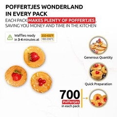 OldSoul Mini Dutch Pancakes Mix | Vanilla | GLUTEN FREE | 5 Lb | 700 Poffertjes