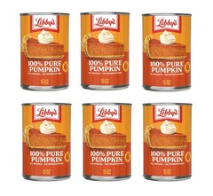 Libby’s 100% Pure Pumpkin Puree – 6 Pack (15 oz Cans) | All-Natural, Non-GMO