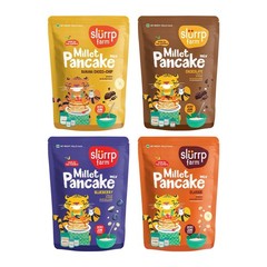 Slurrp Farm Millet Pancake Mix Set 4 Flavors Healthy Breakfast Combo 150G Pou…