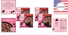 Easy Brownie Kit Double Fudge Mix, 4-Pack – Quick & Delicious Home Baking