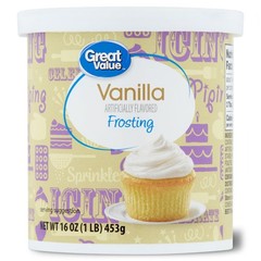 (8 pack) Vanilla Frosting Tub, White, 16 oz