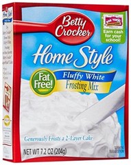 Betty Crocker White Fluffy Box Frosting 7.2 oz