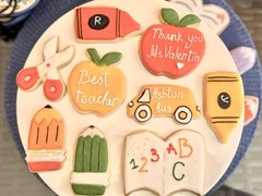 12 Best Sugar Cookies Custom Made To Order, Gift for Teacher, School, Birthday