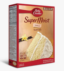 Betty Crocker Super Moist French Vanilla Cake Mix Powder, Rich Taste