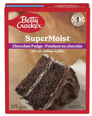 Betty Crocker Super Moist Chocolate Fudge Cake Mix, 375g (4 Pack)